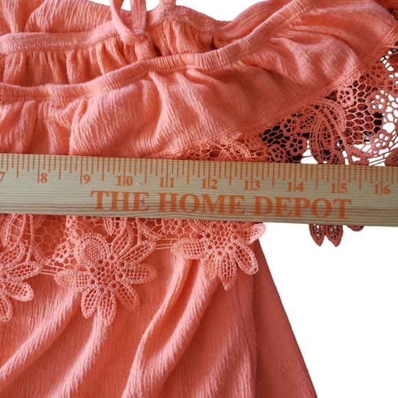 No Boundaries Girls XS 1 Off Shoulder Orange Top - Picture 3 of 6